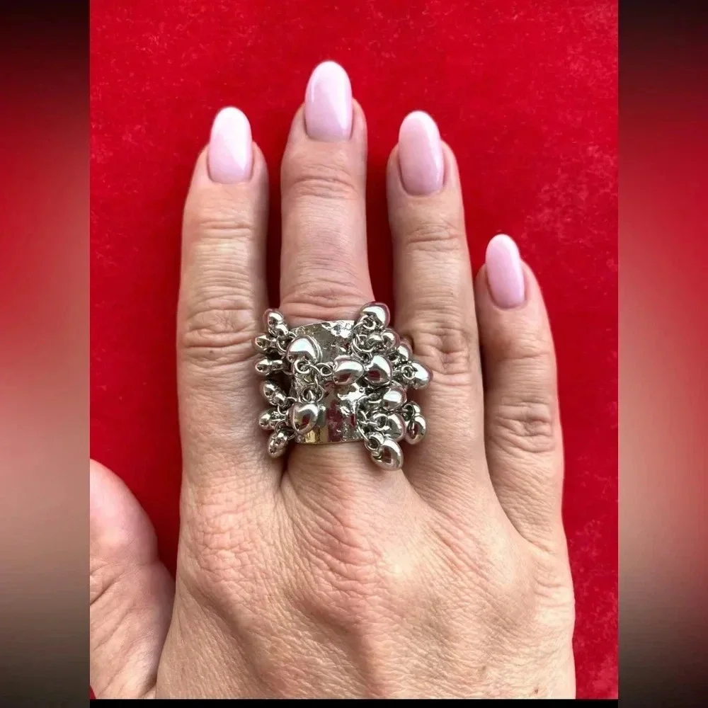 Baroque Ball Cluster Ring